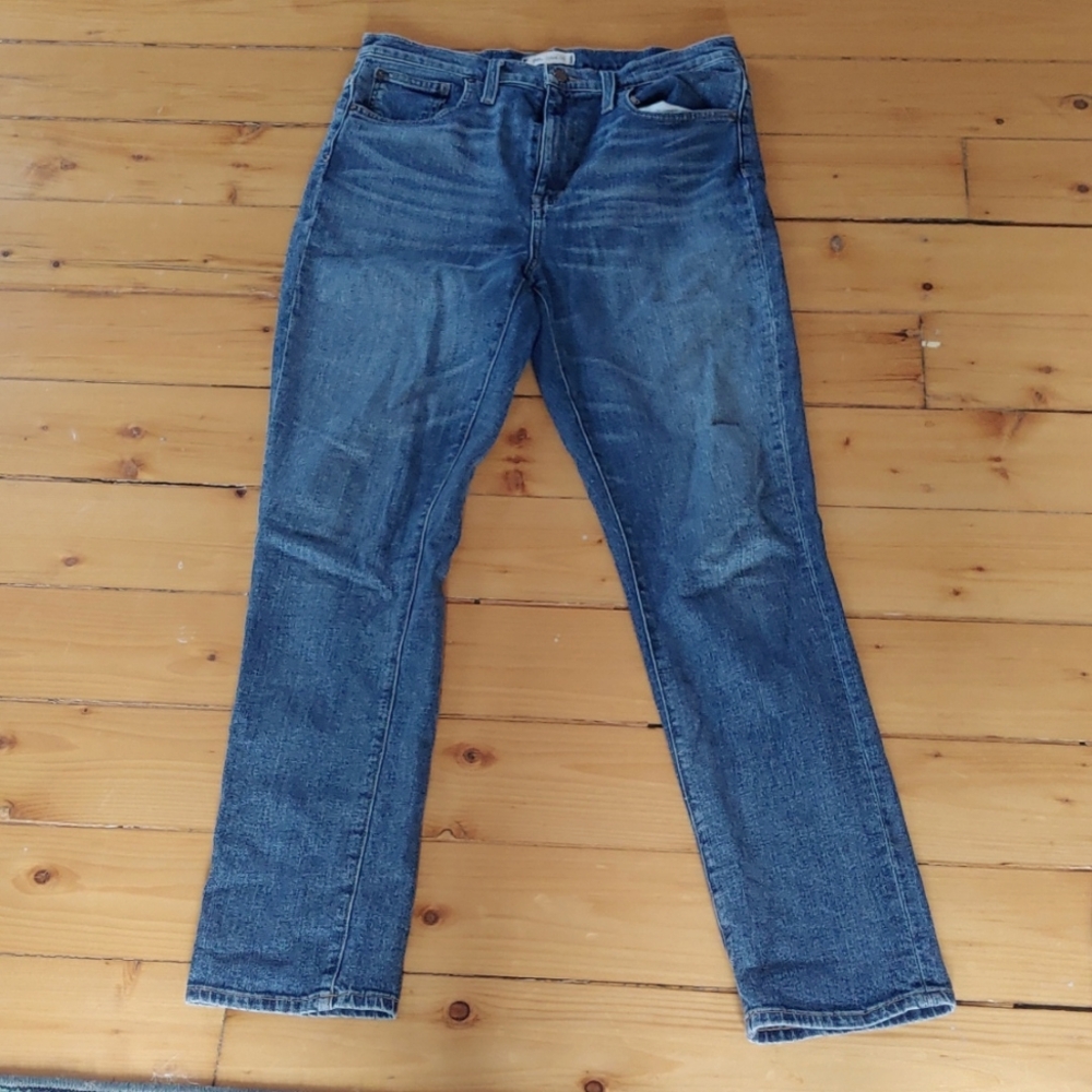Madewell The Tall High-Rise Slim Boyjean Jeans in Frisco Wash